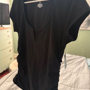 Torrid Black Short Sleeve Top